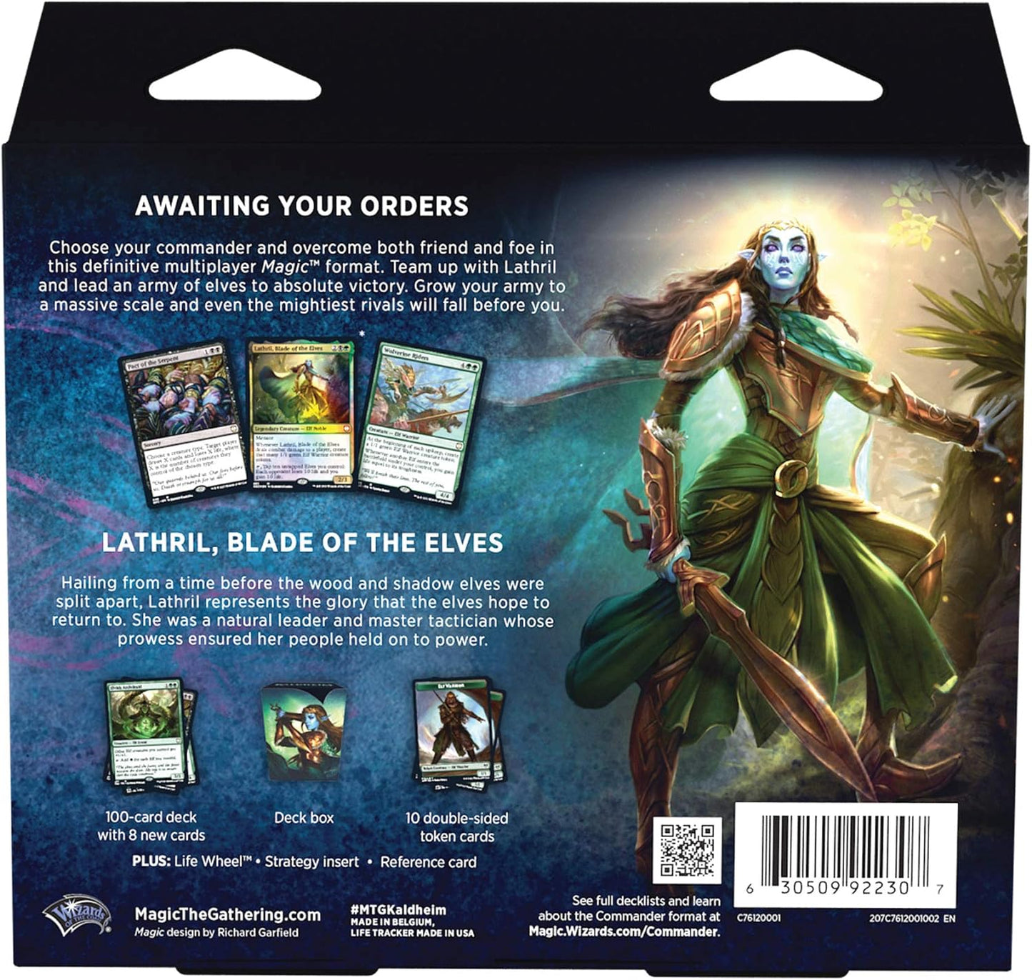 Magic: The Gathering Kaldheim Commander Deck – Elven Empire | 100 Card Ready-to-Play Deck | Green-Black