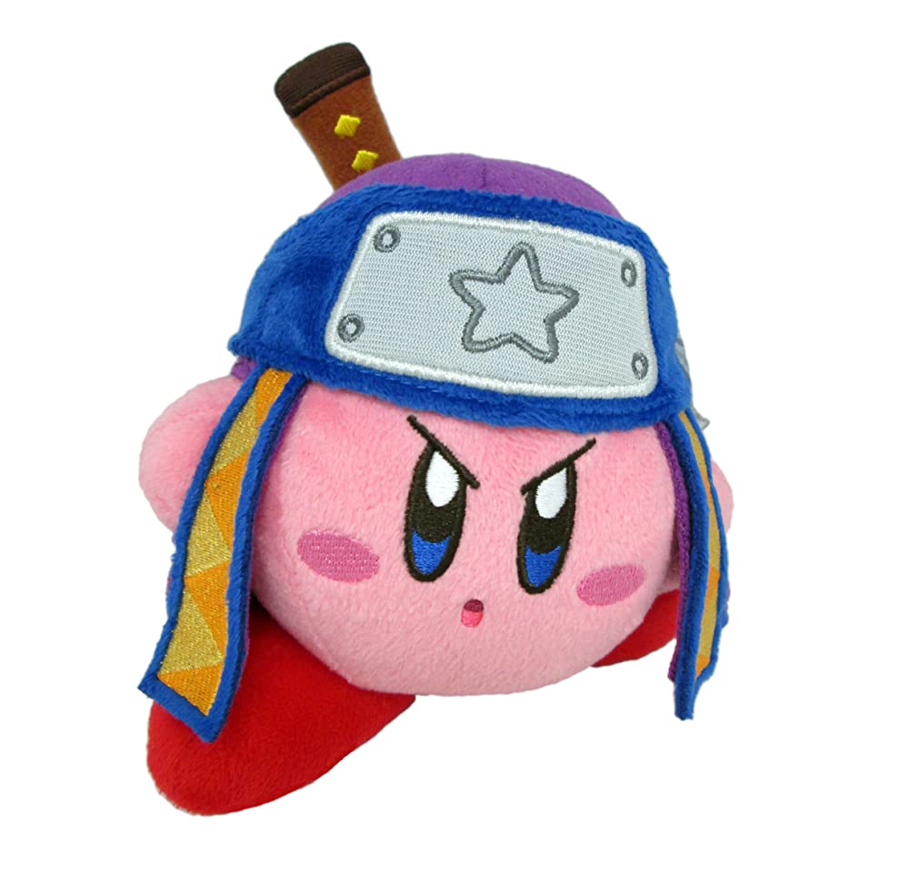 Little Buddy Kirby's Adventure All Star Collection Kirby Ninja Stuffed Plush, 5", Multi-Colored (1628)