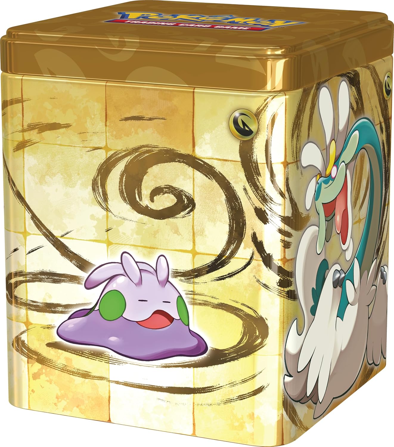 Pokemon TCG: 2024 Stacking Tin Dragon - 3 Packs, 2 Stickers