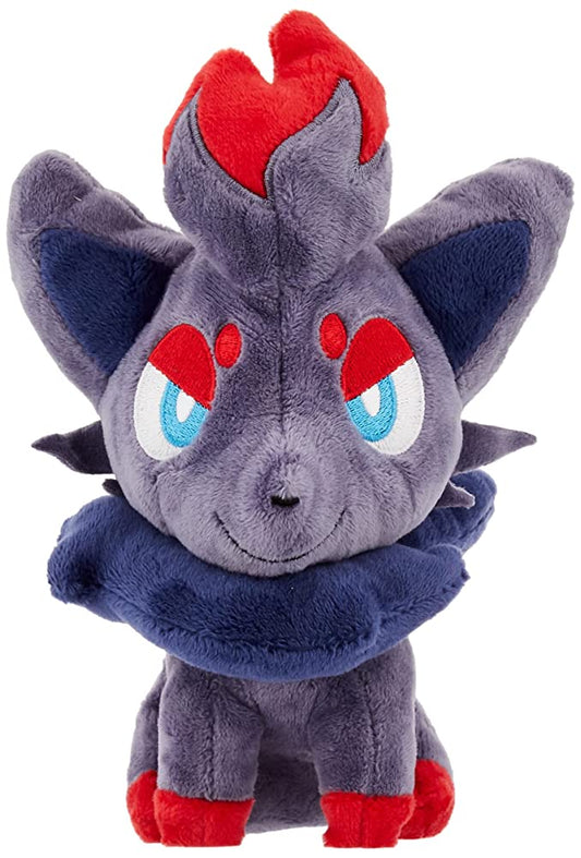 Sanei Pokemon All Star Collection Zorua Stuffed Plush Toy, 7"