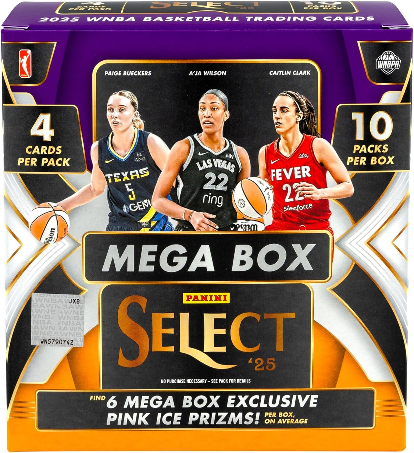 2025 Panini Select WNBA Basketball Mega Box