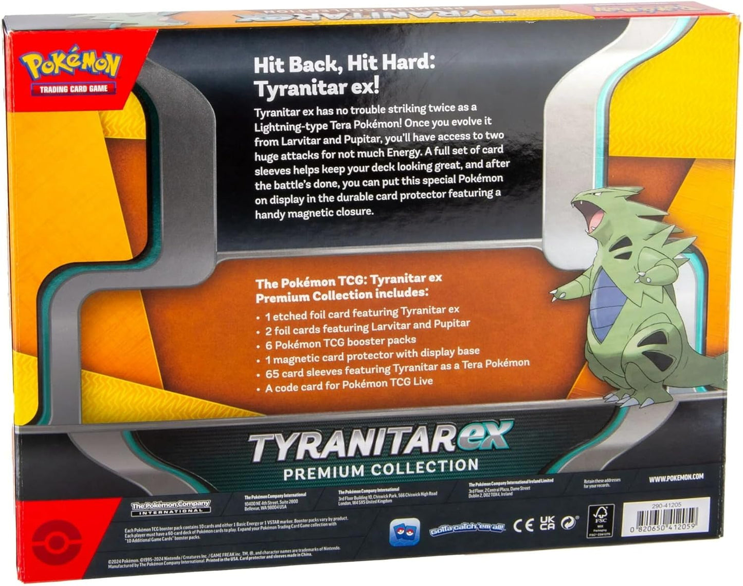 Pokemon TCG: Tyranitar Ex Premium Collection Box - 6 Packs, Promos