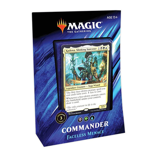 Magic: The Gathering Commander 2019 Faceless Menace Deck | 100-Card Ready-to-Play Deck | 3 Foil Commanders - Retail
