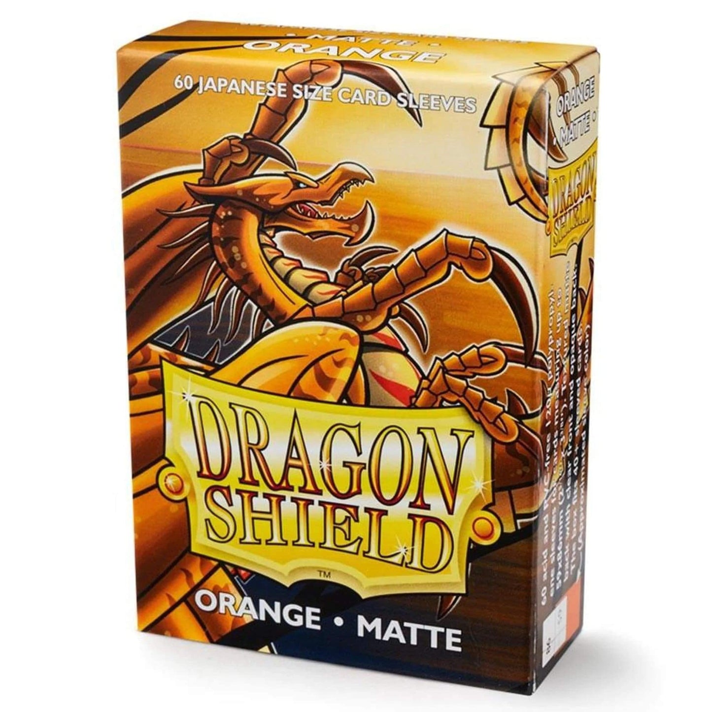 Dragon Shield Matte Mini Japanese Orange 60 ct Card Sleeves Individual Pack