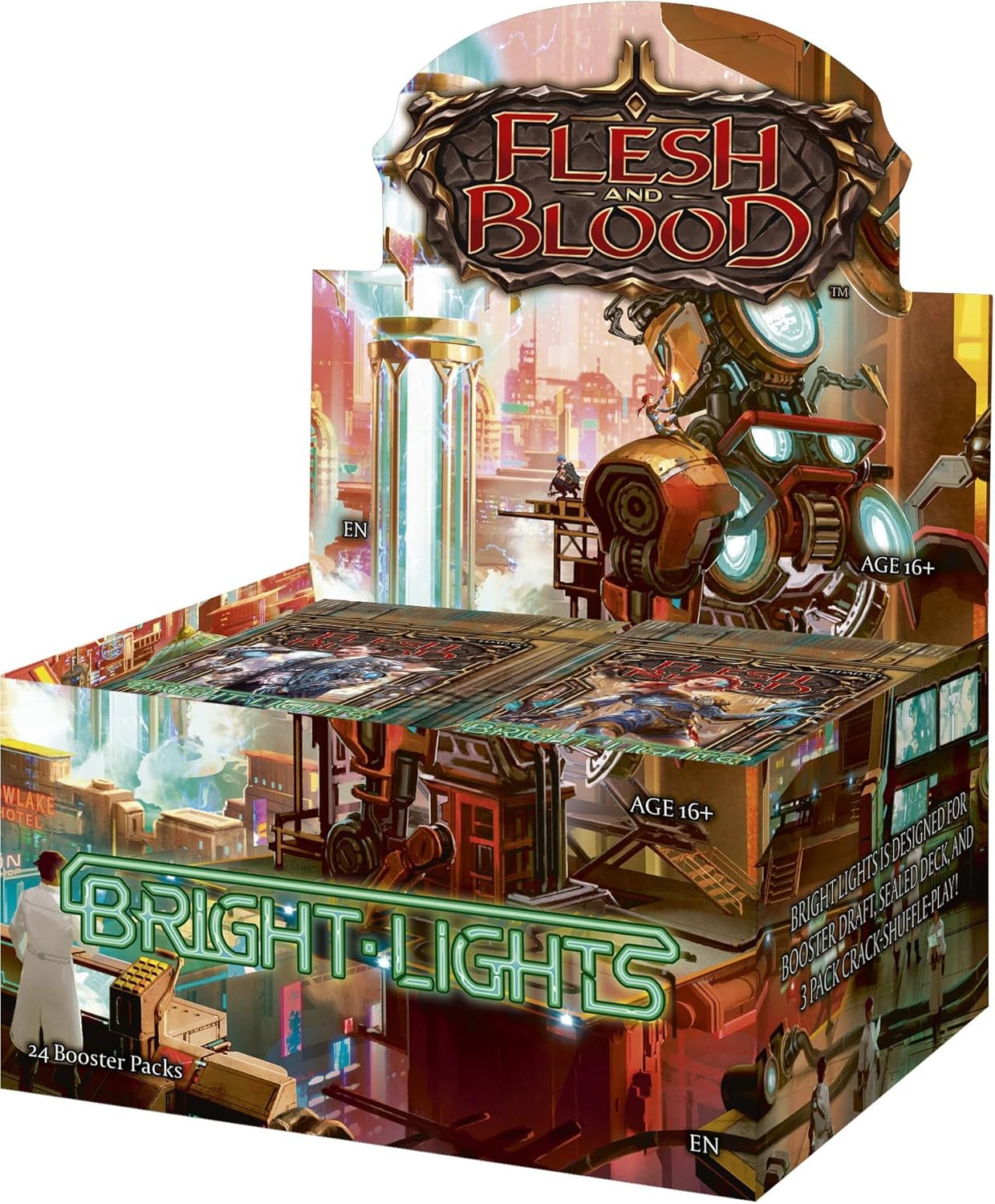 Legend Story Studios Flesh & Blood TCG Brights Lights Booster Box Display