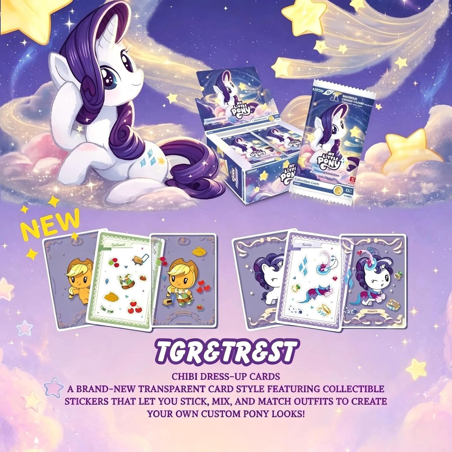 KAYOU My Little Pony Friendship Eternal Cards - Rainbow Edition English Series 2 Original Box 20 Pack 100 Pcs