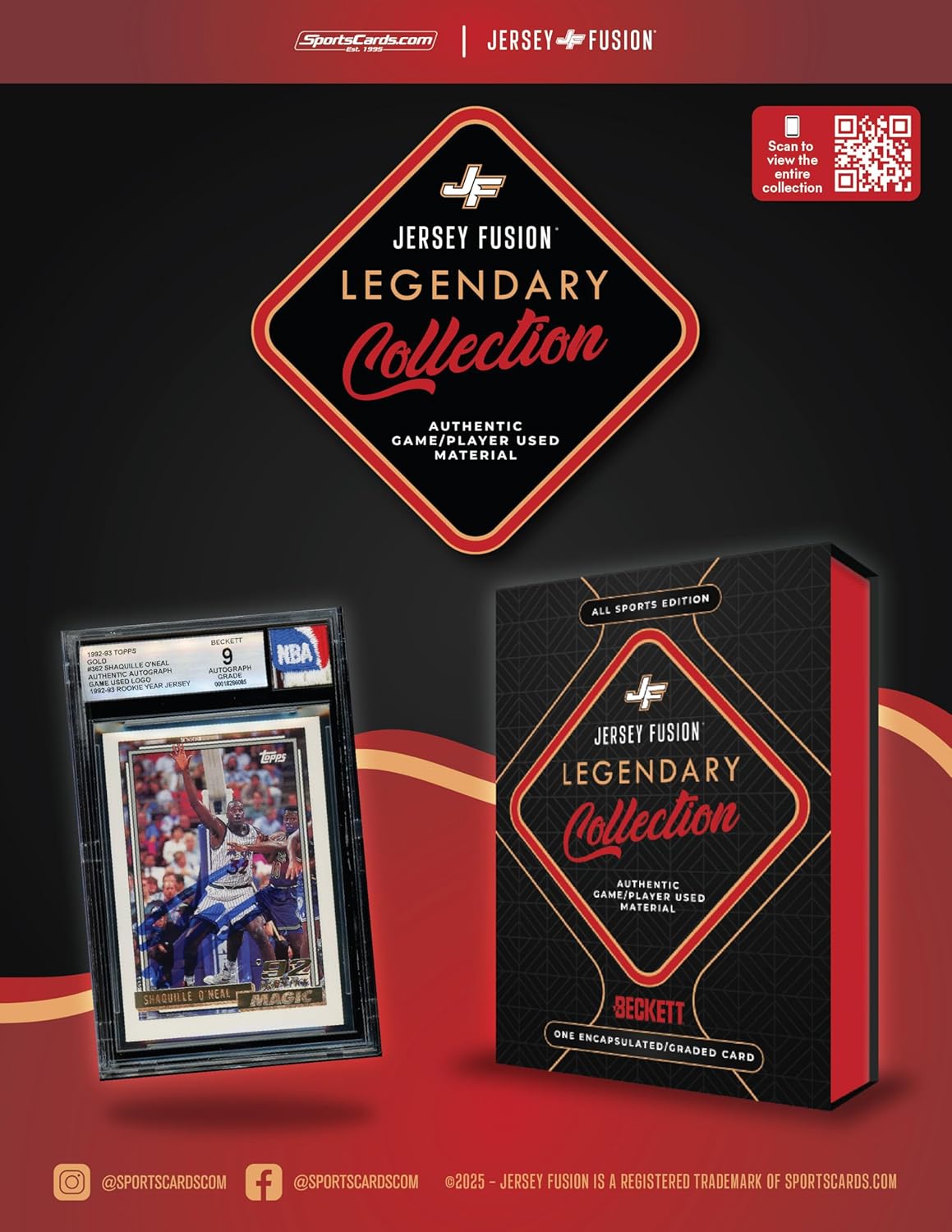 2025 Jersey Fusion Legendary Collection Hobby Box