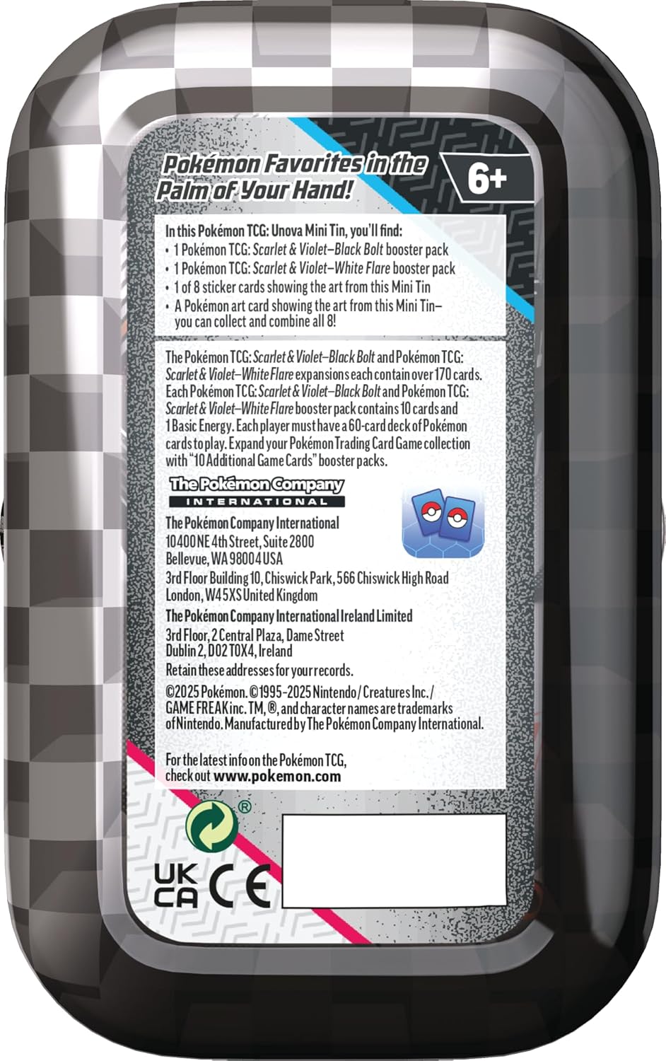 Pokemon TCG: Unova Mini Tin – Mienshao & Klinklang (2 Booster Packs & 1 Sticker Card)