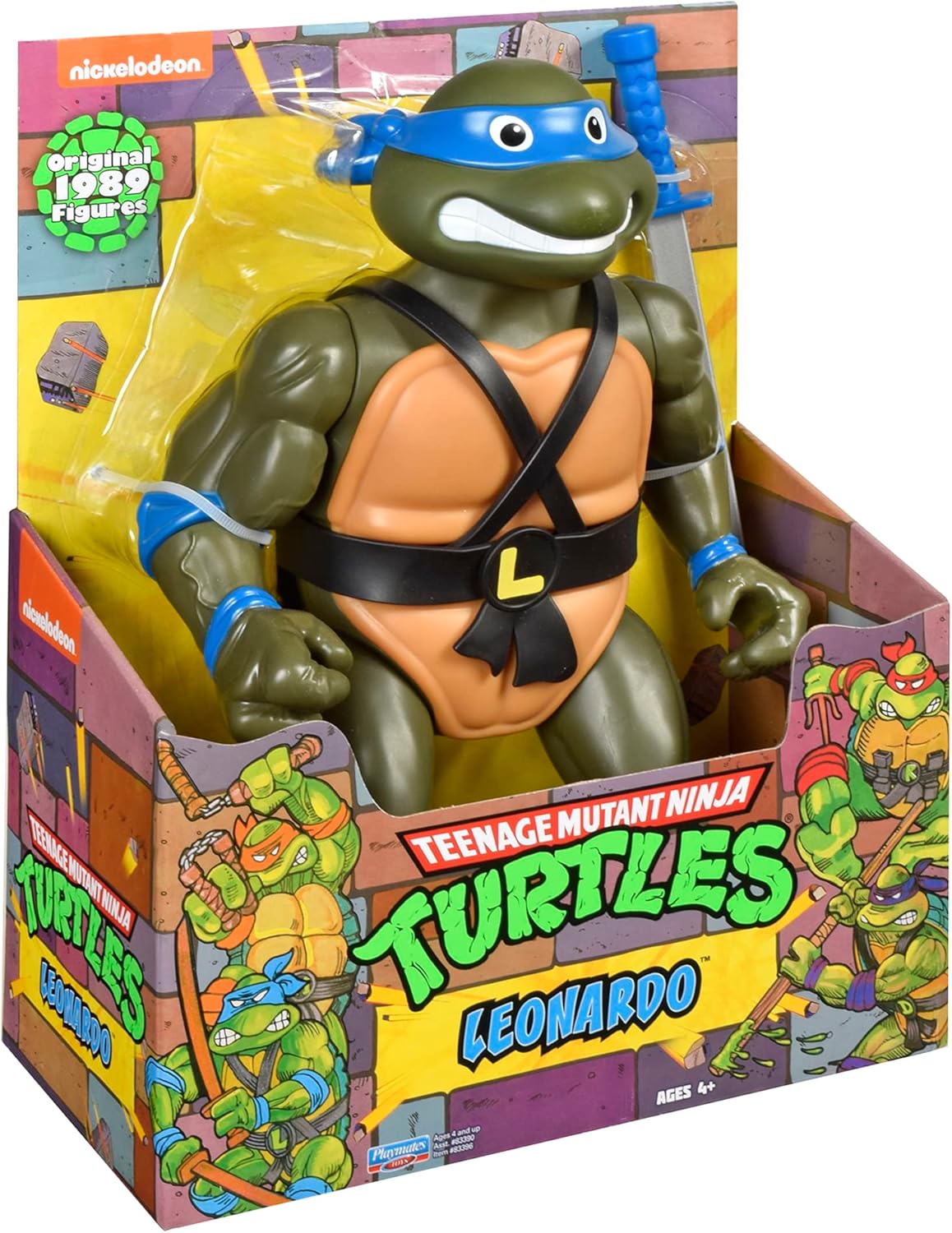 Teenage Mutant Ninja Turtles: 12” Original Classic Leonardo Giant Figure by Playmates Toys