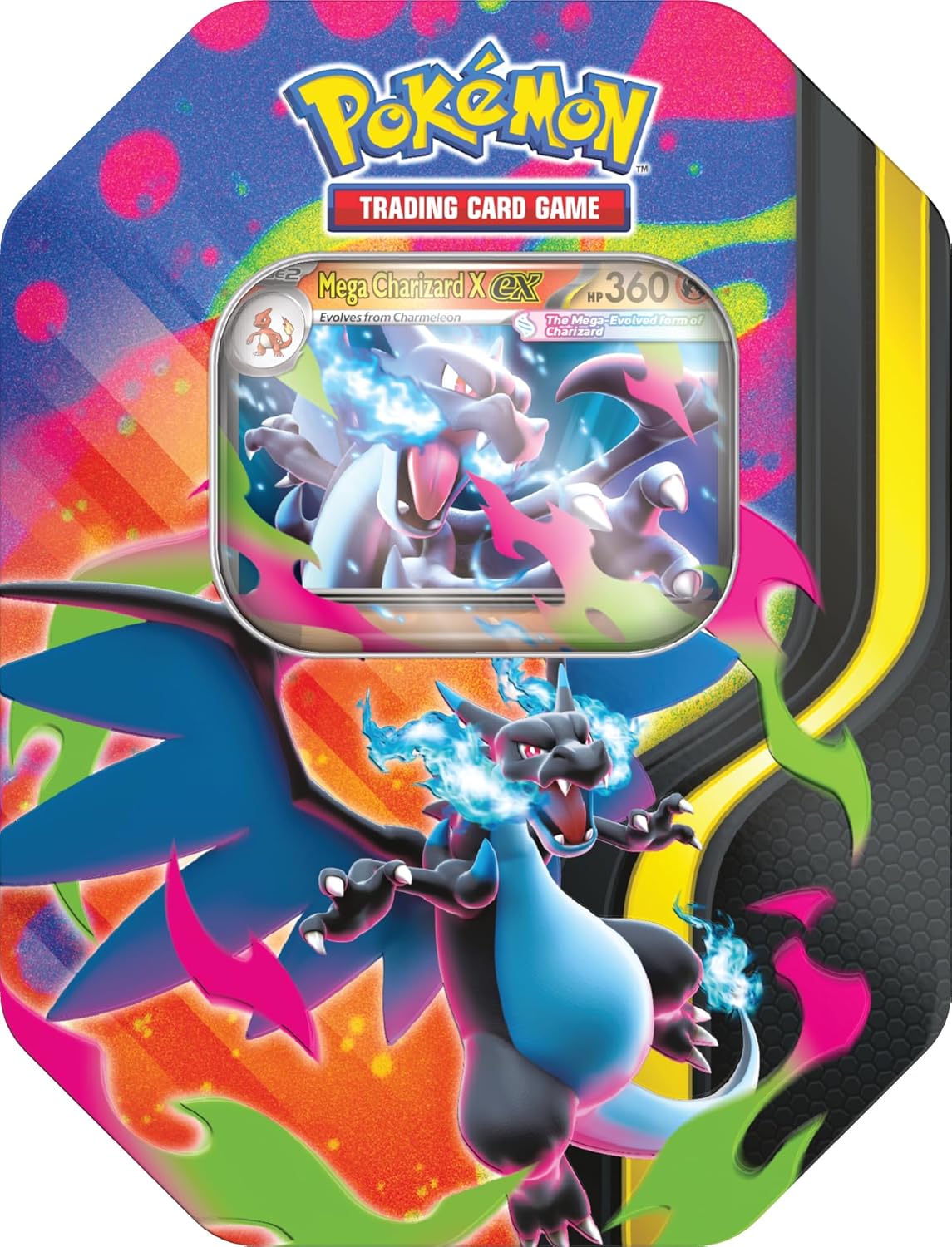 Pokemon TCG: Mega Charizard X Tin - 4 Packs, Promo Card - Presale Ships 02/20/2026