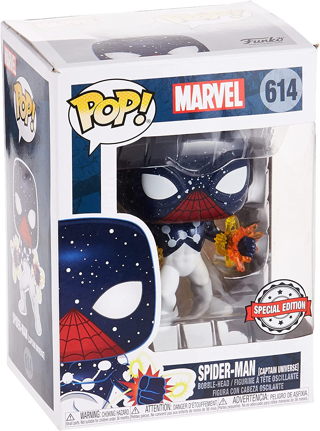 Funko Pop! Marvel: Spider-Man Captain Universe #614 (Entertainment Earth Exclusive)