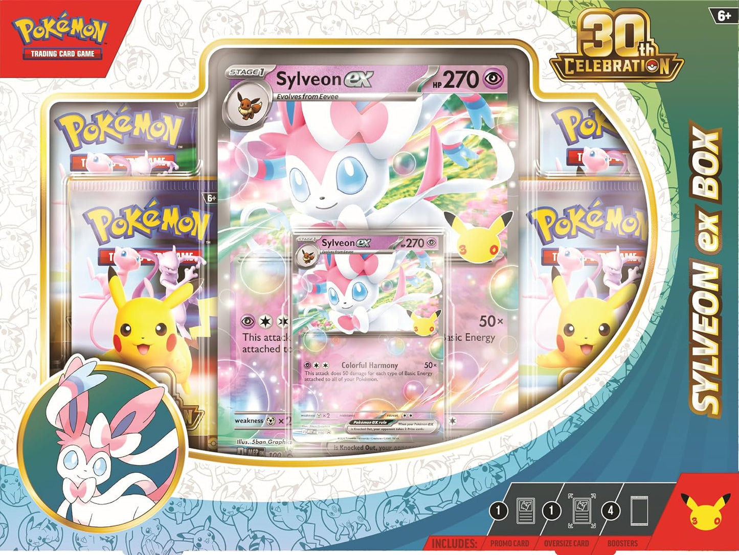 Pokemon TCG: 30th Celebration Sylveon ex Box - Presale Ships 09/16/2026