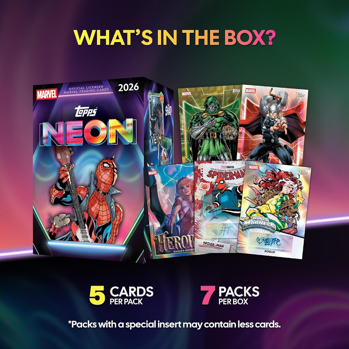 2026 Topps Neon Marvel – Value Blaster Box