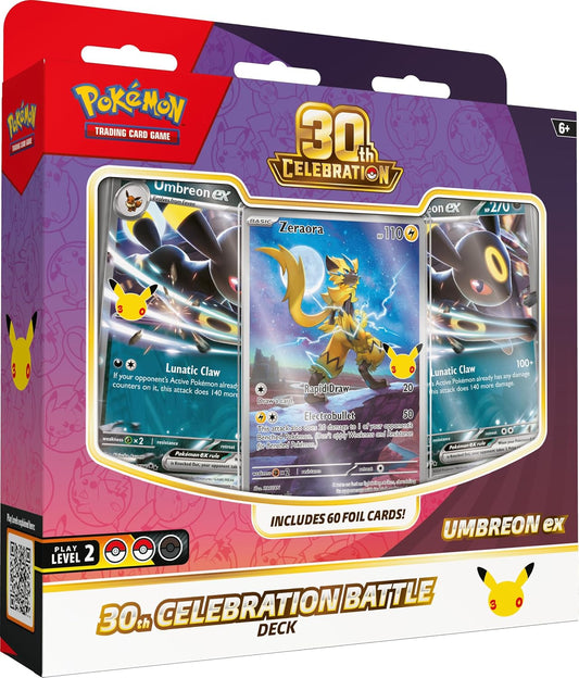 Pokemon TCG: 30th Celebration Battle Deck - Umbreon ex - Presale Ships 10/30/2026