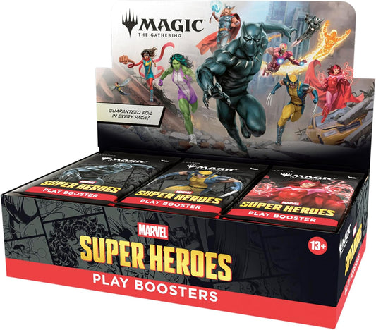 Magic: The Gathering Marvel Super Heroes Play Booster Box - 30 Packs - Presale Ships 06/26/2026