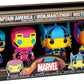 Funko Pop! Marvel: Blacklight - Captain America - 4PK - Marvel Comics - Collectible Vinyl Figure - Gift Idea - Official Products - Toys for Kids and Adults