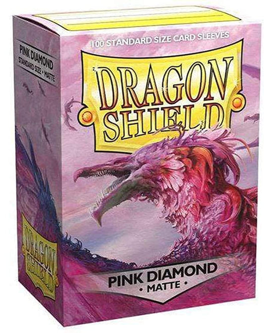 Dragon Shield Standard Size Sleeves – Matte Pink Diamond 100CT - Card Sleeves are Smooth & Tough