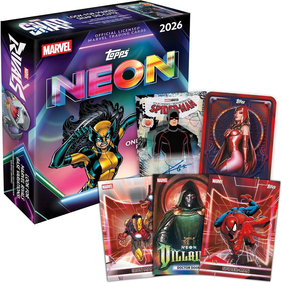 2026 Topps Neon Marvel Mega Box