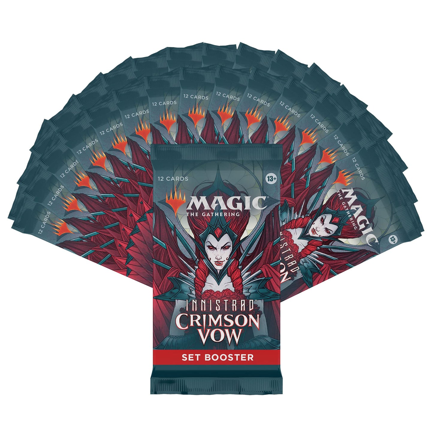Magic: The Gathering Innistrad: Crimson Vow Set Booster Box | 30 Packs + Dracula Box Topper (361 Magic Cards)
