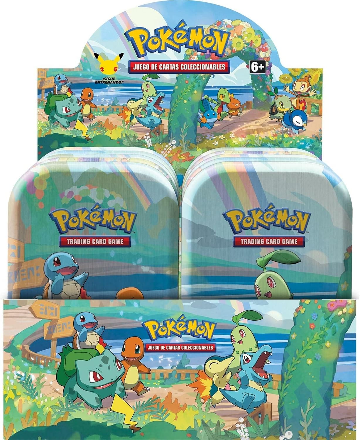 Pokemon 25th Celebrations Mini Tins - 8 Mini-tins Full Display