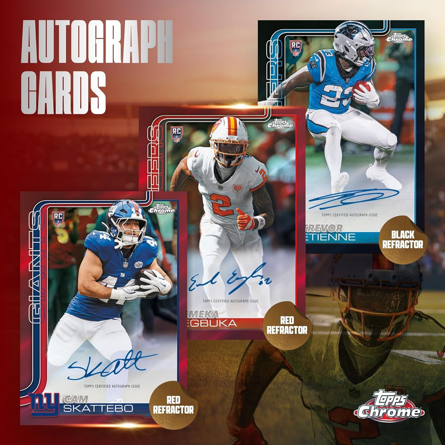 2025 Topps Chrome Football Mega Box