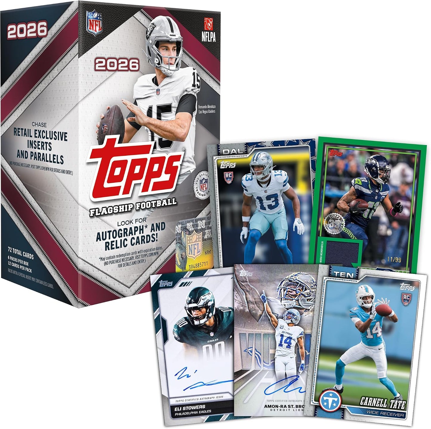 2026 Topps NFL Flagship Football Value Blaster Box