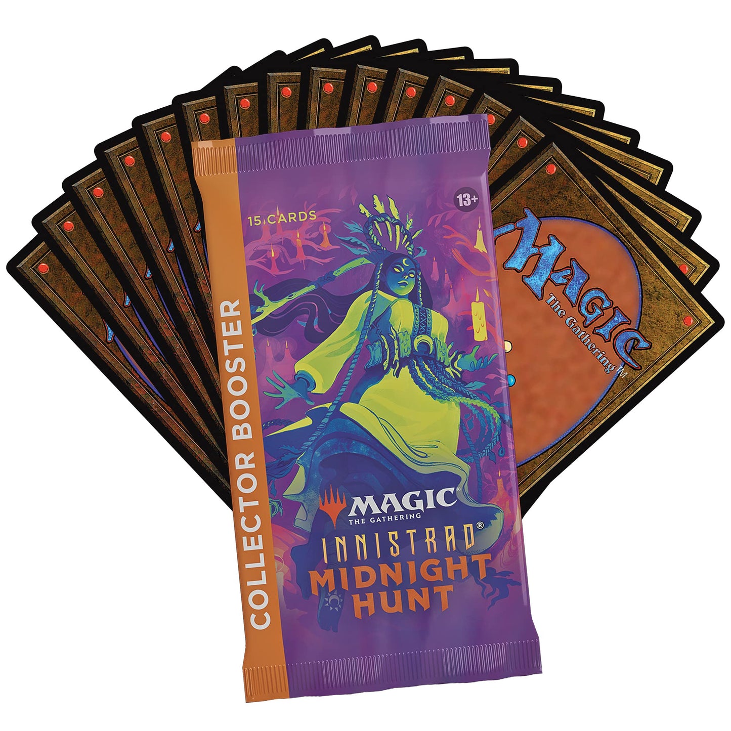 Magic: The Gathering Innistrad: Midnight Hunt Collector Booster | 15 Magic Cards