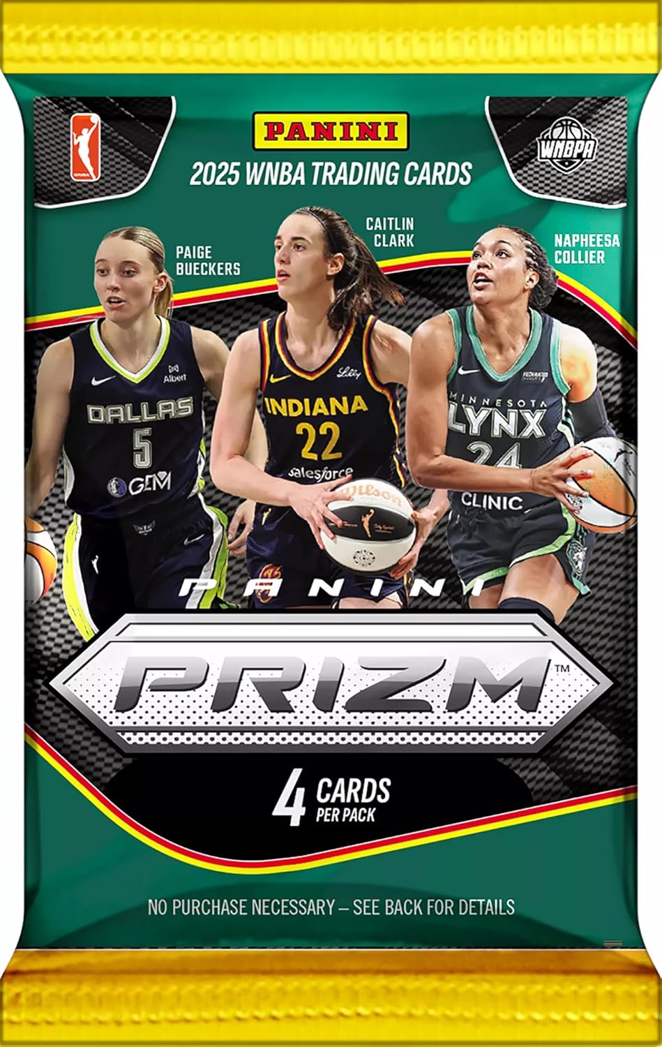 2025 Panini Prizm Exclusive WNBA Trading Card 6-Pack Blaster Box (6 Blaster Exclusive WNBA Logo Prizms)