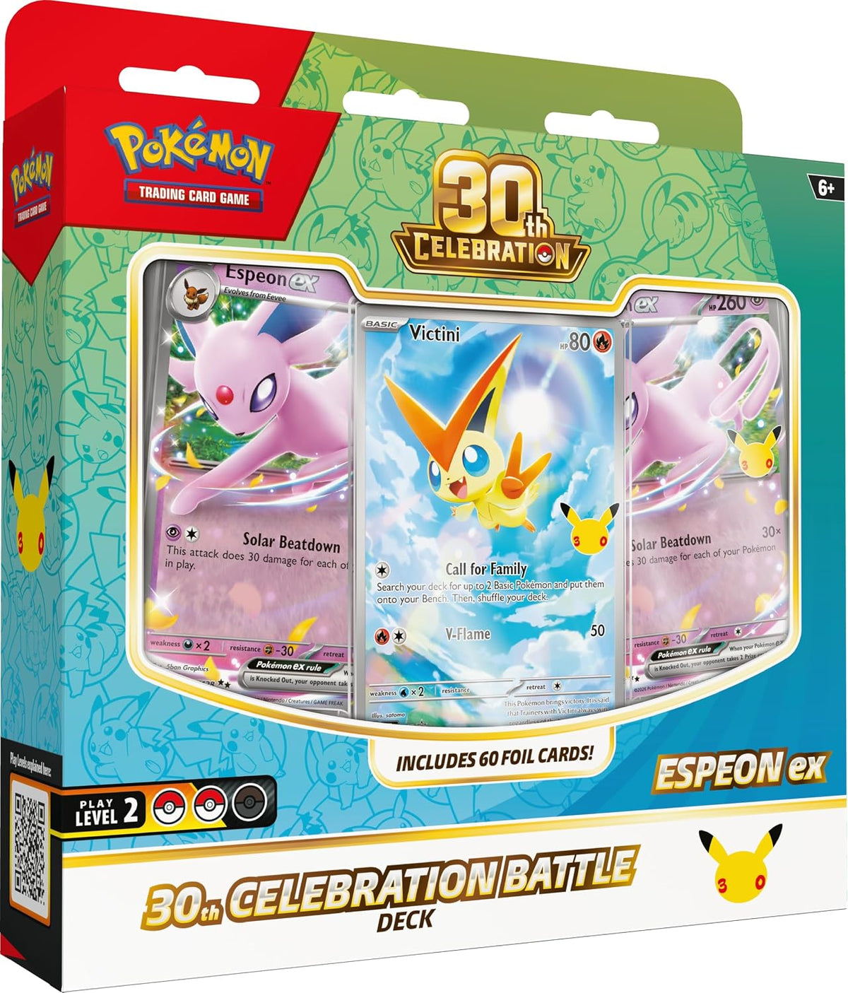 Pokemon TCG: 30th Celebration Battle Deck - Espeon ex - Presale Ships 10/30/2026