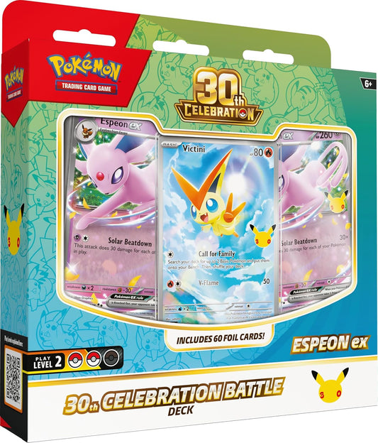 Pokemon TCG: 30th Celebration Battle Deck - Espeon ex - Presale Ships 10/30/2026