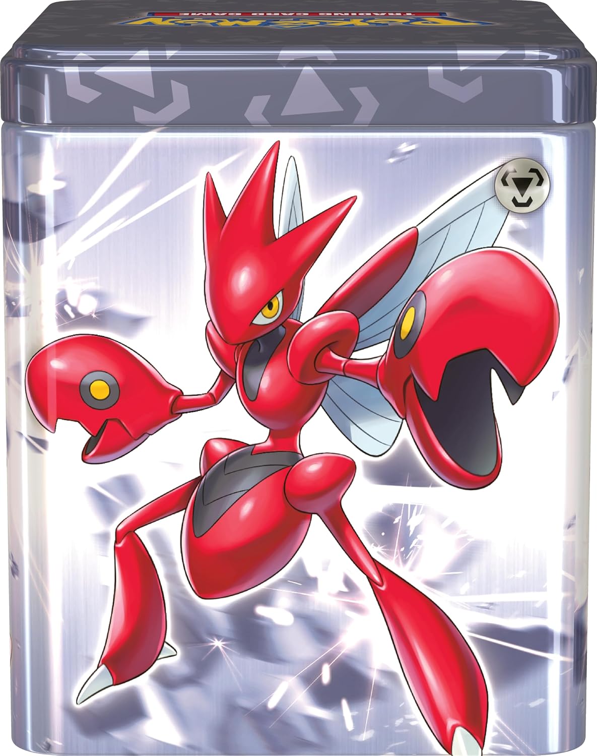 Pokemon TCG: 2024 Stacking Tin Metal - 3 Packs, 2 Stickers