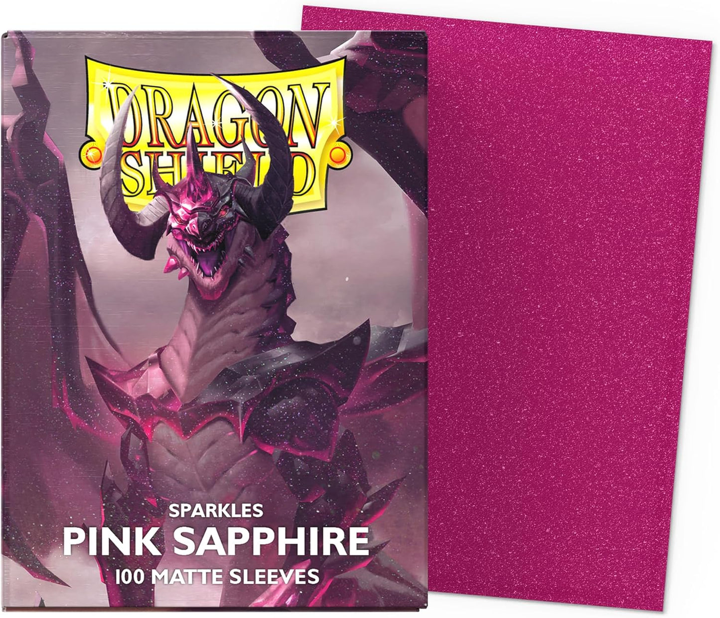 Dragon Shield | Standard Size Matte Card Sleeves | 100 CT - Smooth & Tough TCG Sleeves - | Pink Sapphire