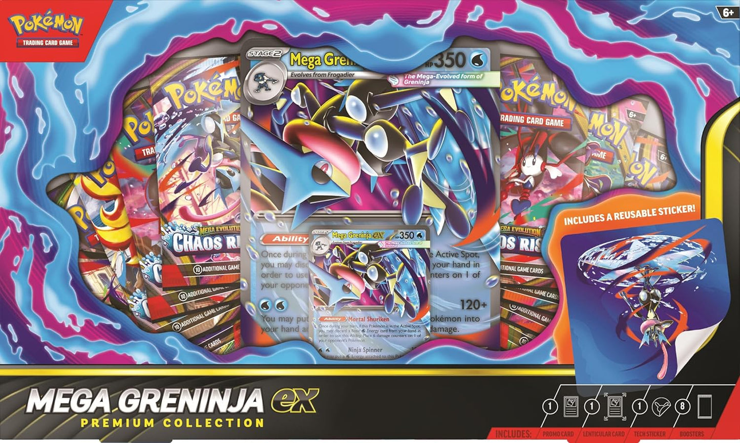 Pokemon TCG: Mega Greninja ex Premium Collection - Presale Ships 07/03/2026