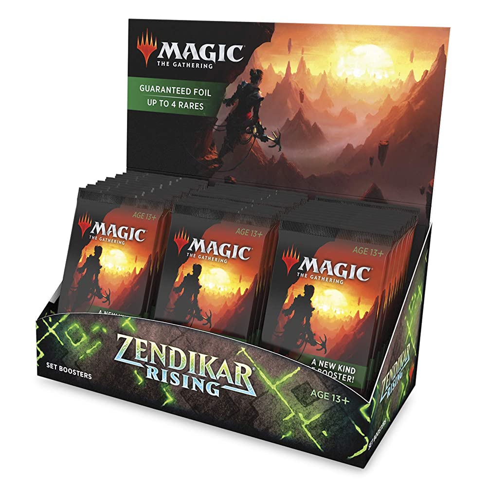 Magic: The Gathering Zendikar Rising Set Booster Box | 30 Packs (360 Cards) + 1 Box Topper | Foil in Every Pack