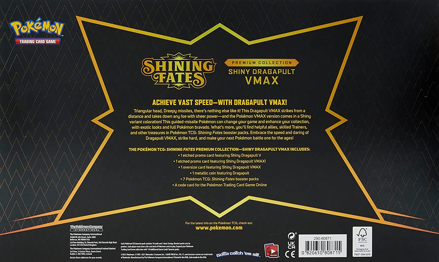 Pokemon TCG: Shining Fates Premium Collection (Shiny Crobat or Shiny D Collectors Emporium NY Pokemon TCG: Shining Fates Premium Collection (Shiny Crobat or Shiny D Collectors Emporium NY