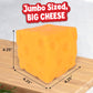 Extra Large Squishy Squeeze Cheese Block, Gag Gifts Funny Adult, 4.25 Inch Giant Stress Ball, Fidget Sensory Toy for Kids