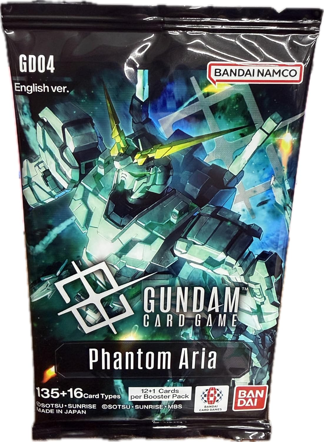 Gundam Card Game TCG - Phantom Aria 12-Card Booster Pack - GD04 English Version [Artwork May Vary]