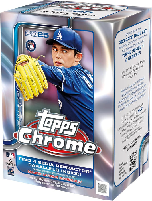 2025 Topps Chrome Baseball - Value Blaster Box