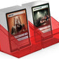 Ultimate Guard Boulder 100+ Clear, Deck Case for 100 Double-Sleeved TCG Cards, Ruby, Secure & Durable Storage for Trading Card Games, Transparent