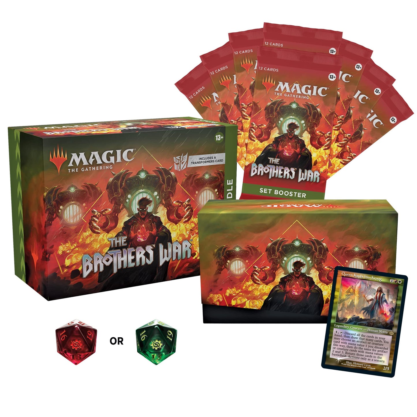 Magic: The Gathering The Brothers War Bundle | 8 Set Boosters + Accessories