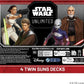 Star Wars: Unlimited TCG Twin Suns Deck Display - 4 Prebuilt 80-Card Multiplayer Decks, Clone Wars Leaders, Legendary Cards & Exclusive Content, Ages 12+, 2+ Players, 20 Min Playtime