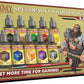 The Army Painter Speedpaint 2.0 Starter Paint Set, 10 x 18 mL Acrylic Contrast Paints incl. 1 Basecoating Brush for D&D and Warhammer Figures