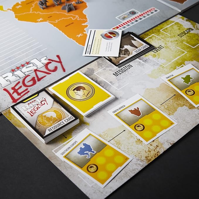 Tabletop Game Risk Hasbro Gaming Risk Legacy Strategy Tabletop Game, Immersive Narrative ...