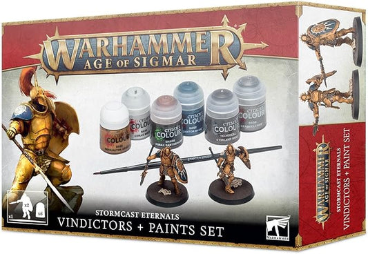 Gmaes Workshop - Age of Sigmar - Stormcast Eternals - Vindictors + Paint Set