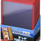 Ultra Pro 3" X 4" Red Border Toploader 25ct