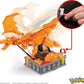Mega Pokemon Building Toys Set Motion Charizard with 1664 Pieces and Wing Movement, for Adult Collectors