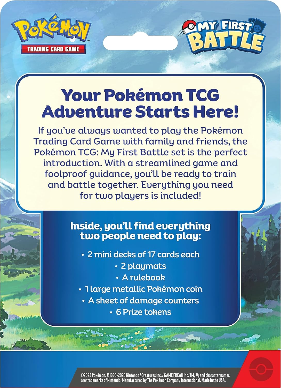 Pokémon TCG: My First Battle—Pikachu and Bulbasaur (2 Ready-to-Play Mini Decks & Accessories)