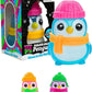 Schylling Needoh Squishmas Polar Glow Penguin - Sensory Squeeze Toy with Super Solid Squish