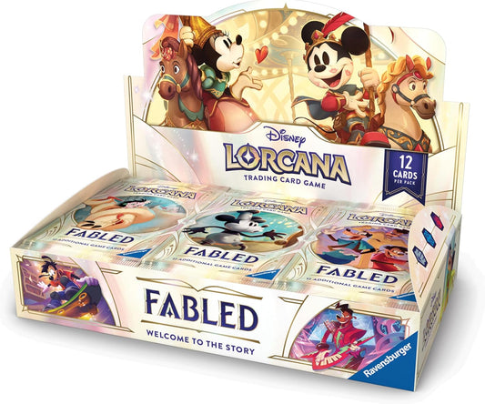 Ravensburger Disney Lorcana TCG: Fabled Booster Pack Display | 24 Packs with 12 Trading Cards Each | Ideal for Collectors & Disney Fans | Suitable for Ages 8+ - Presale Ships 09/05/2025