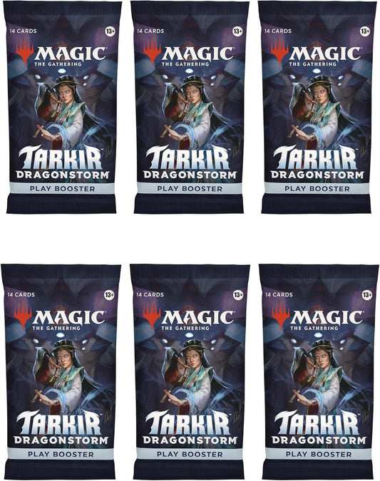 6 Packs MTG Play Booster Pack Lot MTG Tarkir: Dragonstorm - Presale Ships 04/04/2025